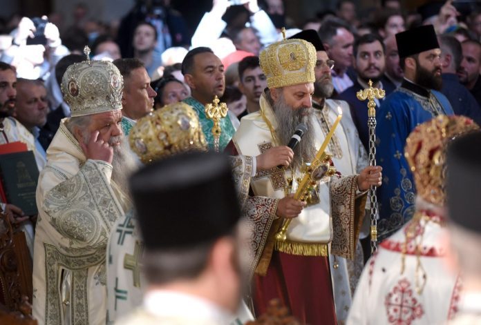 Српскиот патријарх Порфирије со делегација на СПЦ во посета на МПЦ-ОА