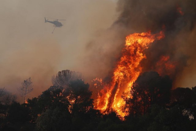 Големи шумски пожари во Франција: Во тек е евакуација (видео)