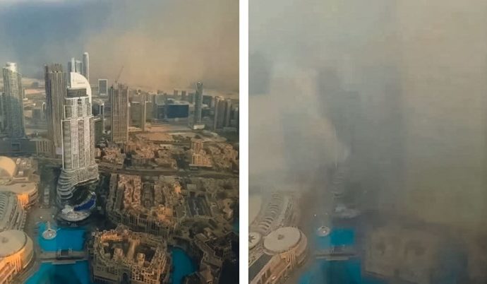 Дубаи исчезна во секунда: Огромна песочна бура го зафати градот (видео)