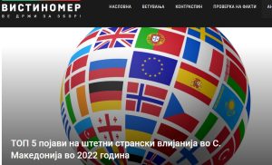 ТОП 5 појави на штетни странски влијанија во С. Македонија во 2022 година