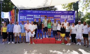 (фото) Велешко „Младост“ достоен домаќин на Европскиот куп во далечинско пливање, победија Паскавале и Фабиан