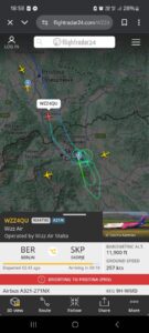 Силниот ветер вчера вечер причина за пренасочување на слетување на два авиони од скопски на приштински Аеродром авион