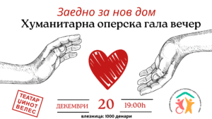 Еминентни македонски оперски пејачи на хуманитарен концерт во Велес за поддршка на лицата со попречености Заедно за нов дом (2) (1)